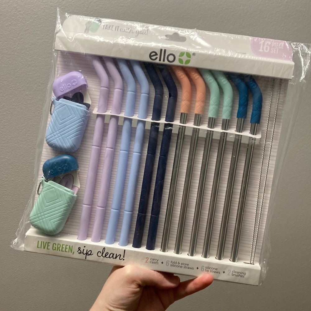 Ello reusable travel straw kit
